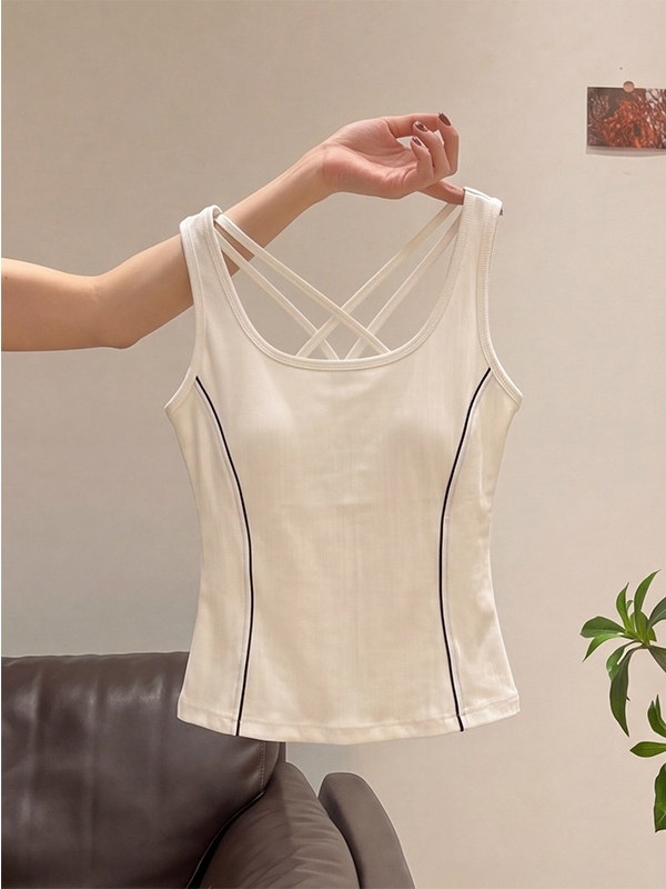 Crossfit Vest - سترة نسائية بتصميم أمريكي مع أشرطة